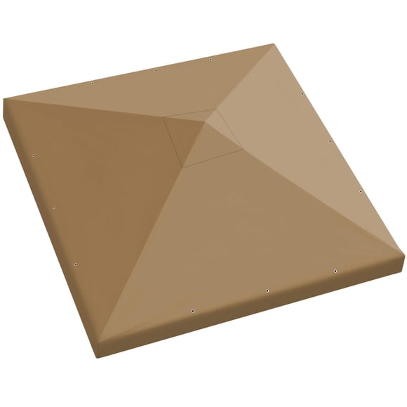 BenefitUSA Replacement Top Cover for 10'X10' Gazebo Canopy Patio Pavilion Sunshade Polyester Single Tier (Tan)