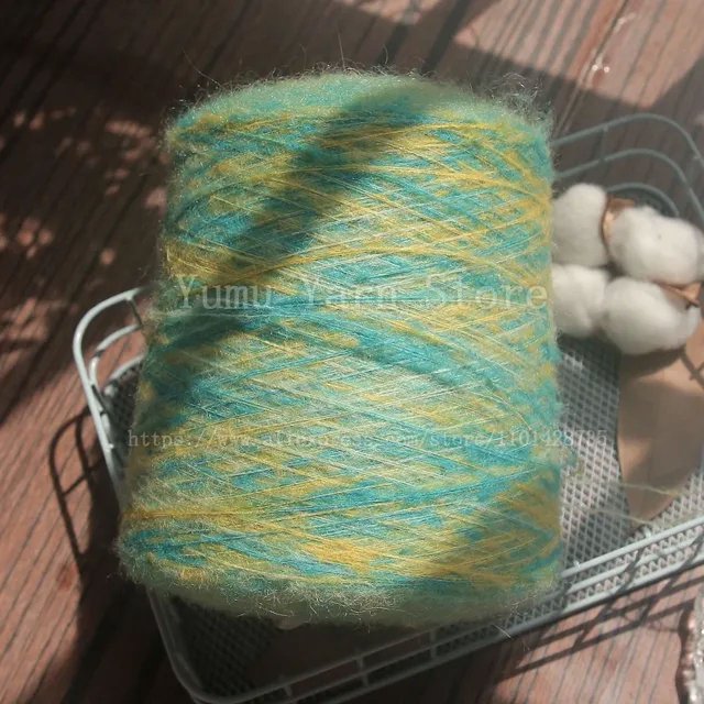500G/Ball Multicolor Soft Mohair Yarn For Hand Knitting Woollen Acrylic Long Fluffy Crocheting Thread DIY Sweater Fall Winter