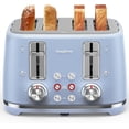 thumbnail image 1 of LONGDEEM 4 Slice Toaster, 6 Browning Options, Wide Slots, High Lift Lever, Dual Controls, Blue, 1 of 7