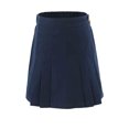 thumbnail image 1 of Bienzoe Jupe Plissée d'Uniforme Scolaire en Coton Extensible pour Fille Bleu Marine 4, 1 of 6