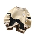 thumbnail image 1 of RXIRUCGD Chandail à Col Rond Imprimé pour Filles, Chandail à Capuchon pour Enfants, Haut Sans Capuche, Haut Brodé de Fleurs, Kaki, Taille : 9 Ans, 1 of 2