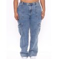thumbnail image 3 of Birdeem Womens Solid Color Fashion Casual Loose Broad Leg Full Length Pants Jeans, 3 of 6