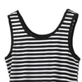 thumbnail image 3 of Lmnyox Débardeurs Rayés pour Femmes Décontractés Confortables Col Rond Sans Manches Camisoles Grande Taille Chandails Basiques M-5TG, 3 of 5