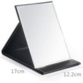thumbnail image 2 of Miroir de Maquillage Pliable en Cuir PU avec Support Réglable pour un Usage Personnel, Voyage, 2 of 6