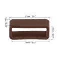 thumbnail image 2 of Unique Bargains Watch Band Strap Loops Silicone for 19mm Width Watch Band, Brown 4 Pack, 2 of 5
