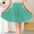 thumbnail image 4 of LNGOOR Jupe Patineuse Mini Plissée Extensible Décontractée pour Femmes avec Shorts Basique Polyvalente Taille Haute, 4 of 6