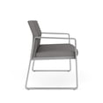 thumbnail image 4 of Gansett Reception Waiting Room Healthcare Loveseat / Silver Steel / Light Gray, 4 of 5