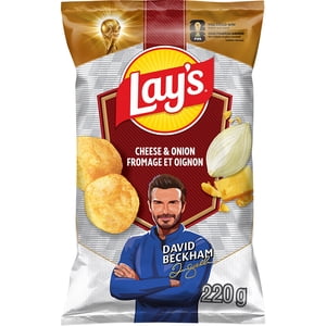 Lay's Cheese & Onion Flavoured Potato Chips.