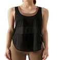 thumbnail image 1 of Women Vest Sleeveless U Neck See Through Loose Summer Split Tops, 1 of 7