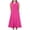 Hot Pink, variant on NIEWTR Womens Summer Casual Maxi Dress V Neck Ruffle Sleeve Long Dresses With Pocket Beach Vacation Sundress(Hot Pink,S)