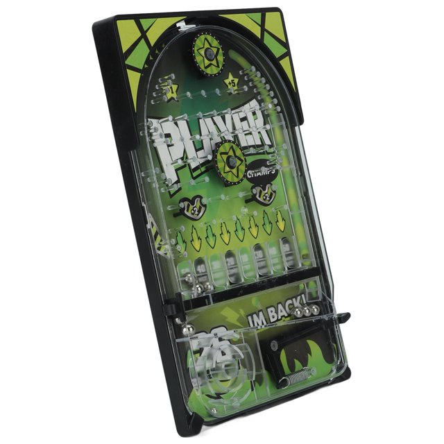 Jeu de Flipper pour Enfants, Jouet de Flipper de Poche Robuste pour l'Extérieur, Vert Foncé, Violet, Blanc