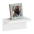 thumbnail image 1 of Tablette murale blanche en forme de L, 1 of 5
