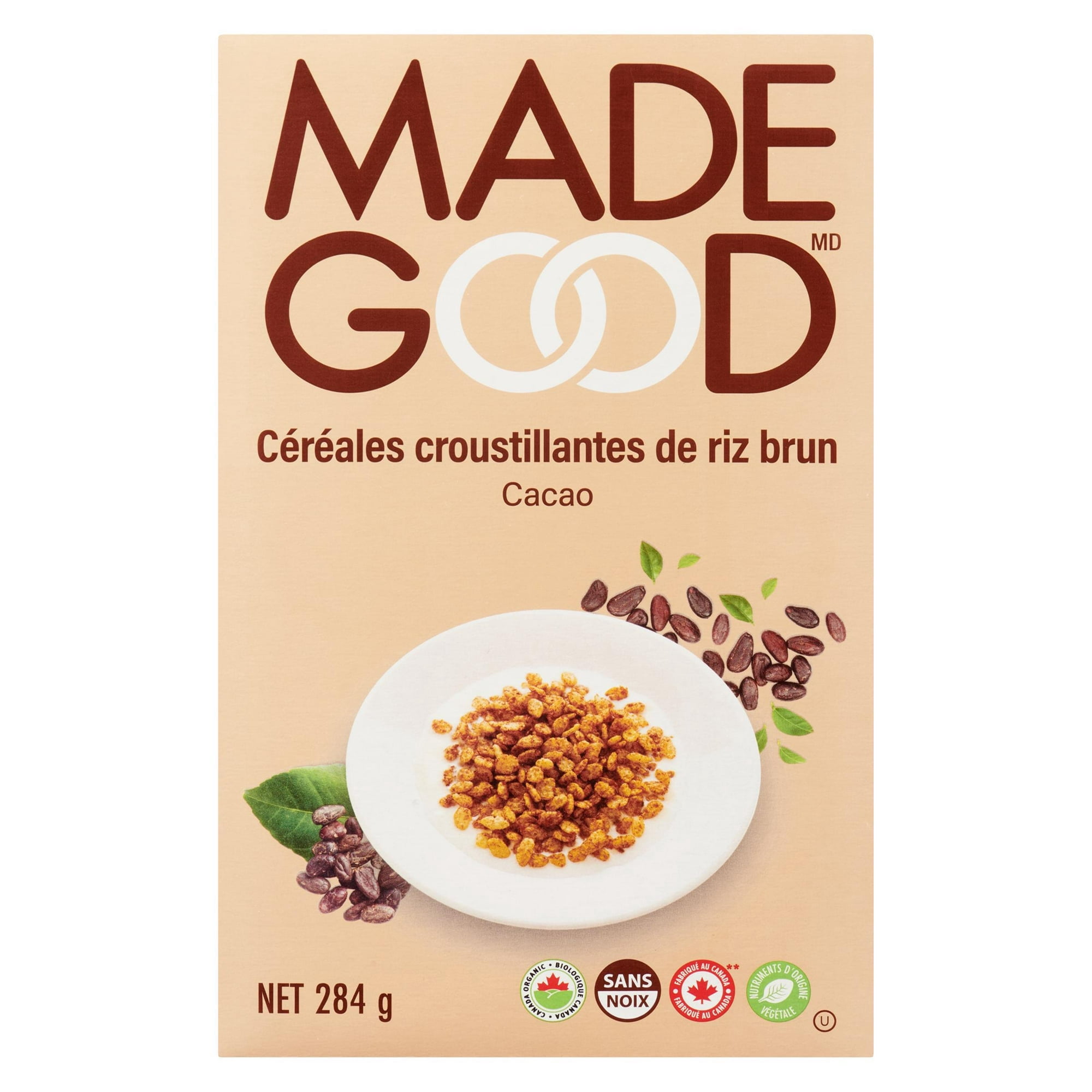 Made Good Céréales croustillantes de riz brun aux cacao