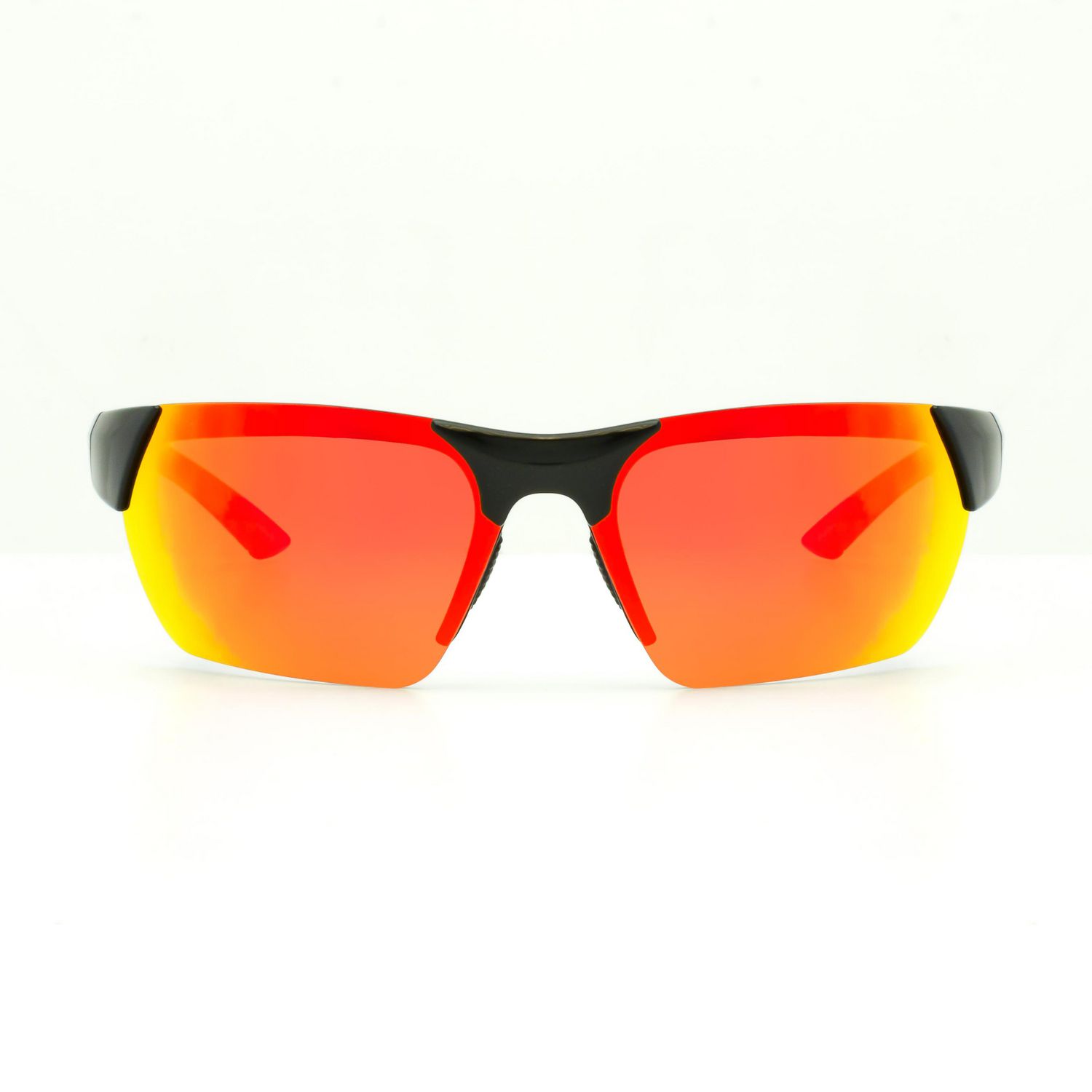 George Mens Black and Red Wraparound Sunglasses