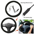 thumbnail image 4 of Steering Wheel Cover Heated Steering Wheel Cover Car 12 V 38 Cm Car Steering Wheel Heating Warm Steering Wheel Heating Cover with Lighter Steering Wheel Cover S Car Steering Wheel Cover, 4 of 9