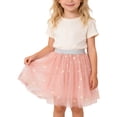 thumbnail image 1 of MIASHUI Girls Ballet Skirt with Heart Sequin Embroidery for Dance Party and Performance Pink,4-5 Years, 1 of 8