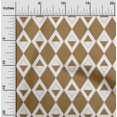 thumbnail image 2 of oneOone Georgette Viscose Light Brown Fabric Check Argyle Sewing Craft Projects Fabric Prints By Yard 42 Inch Wide, 2 of 4