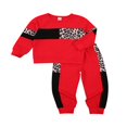 thumbnail image 2 of Baby Boys 2PCS Pants Sets Long Sleeve Round Neck Sweatshirt Tops Solid Color Pants Sets, 2 of 5