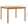 thumbnail image 4 of vidaXL Garden Dining Table 110x110x77 cm Solid Teak Wood, 4 of 4