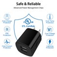thumbnail image 2 of Type C Charger Fast Charging Cable 10ft,ABCPOW 2.1A Charger Block w 2PACK USB A to USB C Type C Cable High Speed Fast Charger for Android Type C Char, 2 of 5