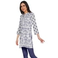 thumbnail image 2 of Moomaya Kurtis Courtes à Col Montant en Poly-Crêpe pour Femmes, Haut de Robe Imprimé, 2 of 5