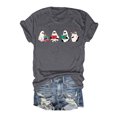 thumbnail image 1 of LUOGENLI T-shirts pour Femme pour Femmes T-Shirt à Manches Courtes à Imprimé Floral à la Mode pour Célébration de Jour / Haut à Col Rond 4xlt T-shirts pour Femmes T-shirts Graphiques Saint-Valentin Gris TTG, 1 of 3