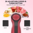 thumbnail image 3 of LINKChef Immersion Blender, 20-Speed 1000W 5-in-1 Immersion Hand Blender, Stick Blender with Turbo Mode, Baby Food Processor with Chopper, Blender for Kitchen with 600ml Beaker (Red), 3 of 8