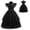 Only Dress, variant on SATKULL Wednesday Dress for Kids Girls, Addams Family Cosplay Outfit Costumes for Hallo-ween Birthday School Party