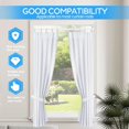 thumbnail image 3 of ZipGlo Tension Curtain Rod White Tension Rod 2pcs Spring Curtain Rod Non Slip 28 to 48 Inch No Drilling Adjustable Tension Rods for Window Closet Kitchen Wardrobe, 3 of 8
