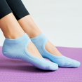 thumbnail image 3 of Ladies' Solid Color Backless Grip Socks Yoga Ankle Sports Socks Ladies' Anti Slip Slippers Socks, 3 of 3