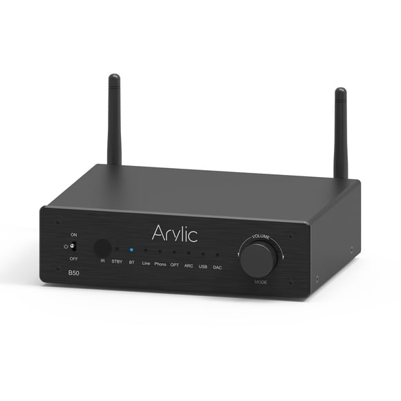 Arylic B50 New Bluetooth 5.2 Transmitter & Receiver | AptX HD | Wireless Audio Adapter & Amplifier for TV, Home Headphones & Stereo