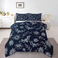 thumbnail image 2 of Erosebridal Rustic Flower Bedding Full Comforter Set, Kawaii Bat Down Comforter, Happy Halloween Decor, Breathable 3 Pieces, 2 of 8