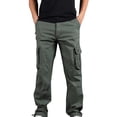 thumbnail image 1 of WRKEKC Cargo Pants for Men Plus Size Cotton Multiple Pocket Durable Work Trousers with Reinforced Stitching for Heavy Duty Use, 1 of 6