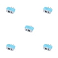 thumbnail image 1 of crativent Wall Charger 3 Port Universal Lightweight Compact USB Power Adapter Phone Charging Cell Cameras MP3 Gift Mobile Blue 5Set, 1 of 6
