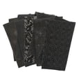thumbnail image 2 of Quilting Fabric, 5pcs Cotton Craft Fabric Bundle Patchwork Pre-Cut Quilt Squares Black, 2 of 9