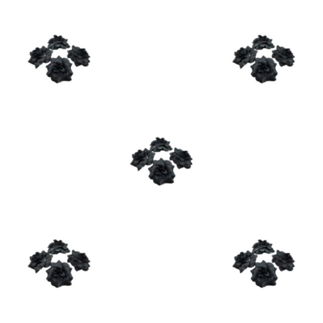 Decodeary 50pieces Low Maintenance Soft Texture Fabric For Albums And Decorations Realistic Appearance Fiber Wide Application Black 4.5cm 5Set