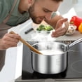 thumbnail image 2 of fheaev Uncoated Stainless Steel Milk Pot Baby Specific Auxiliary Food Pot Small Milk Pot Household Baby Frying And Cooking Integrated Non Stick Soup Pot, 2 of 2