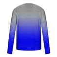thumbnail image 4 of Meichang T-Shirt à Manches Longues pour Homme Coupe Ajustée, T-Shirts Graphiques pour Homme Décontractés à Imprimé Dégradé 3D, T-Shirts Fantaisie à Col Rond Confortables à Manches Longues pour Homme, 4 of 5