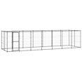 thumbnail image 1 of vidaXL Chenil Extérieur pour Chien en Acier avec Toit 16,94 M2, 1 of 4