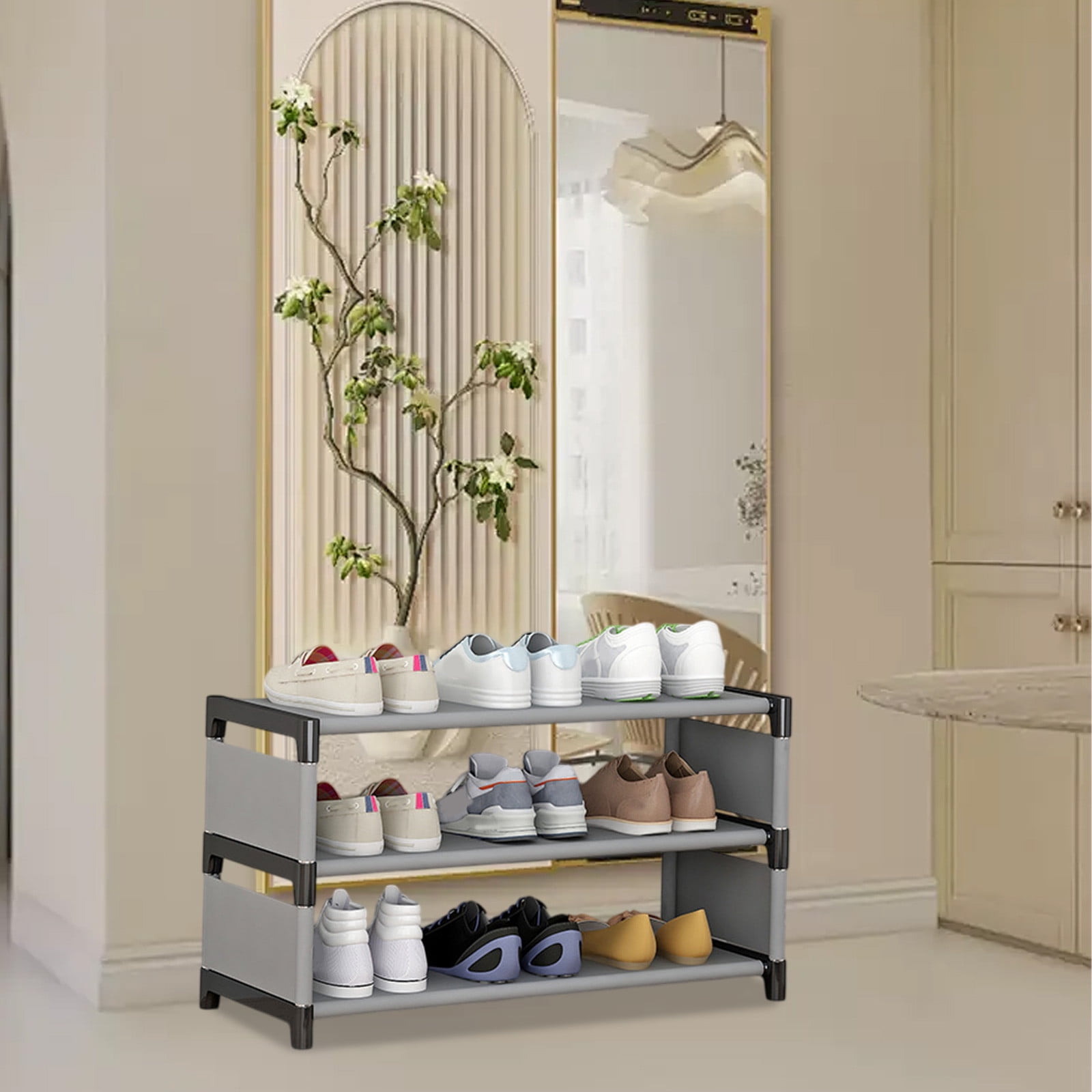 Chmadoxn Shoe Rack for Closet, Simples Shoe Rack Reinforced Multi Layer Assembly Simples Storage Rack Doorway Multifunctional Household Economic Space-saving Shoe Cabinet shoe rack