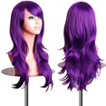 thumbnail image 2 of EmaxDesign Wigs 28 Inch Cosplay Wig For Women With Wig Cap and Comb (Dark Purple), 2 of 4
