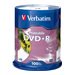 thumbnail image 2 of Verbatim - 100 x DVD+R - 4.7 GB 16x - white - ink jet printable surface, 2 of 6