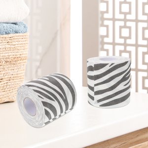 RUNROTOO 2Pcs Tissue Toilet Paper Multi Paper 3D Texture Bathroom Decor For Home Users