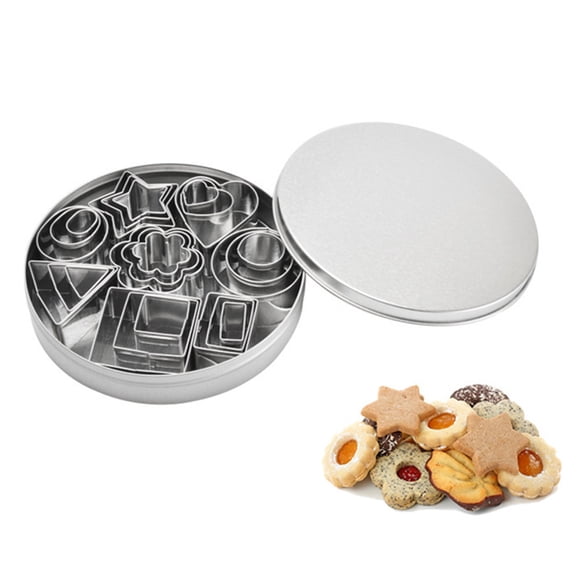 TIMIFIS Baking Tool 24 PCS Stainless Steel Cake Cutter DIY Baking Tool Kitchen Gadgets