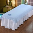 thumbnail image 3 of ziyahi Housse de Coussin de Table de Massage d'Acupuncture en Coton Réutilisable et Lavable Bleu, 3 of 9