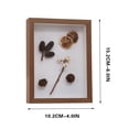 thumbnail image 3 of TopLLC Shadow Box Frame 6X4IN Memory Box Picture Frame Display Case For Bouquet Photos Keepsakes Medals Framed But Without Flowers on Clearance, 3 of 7