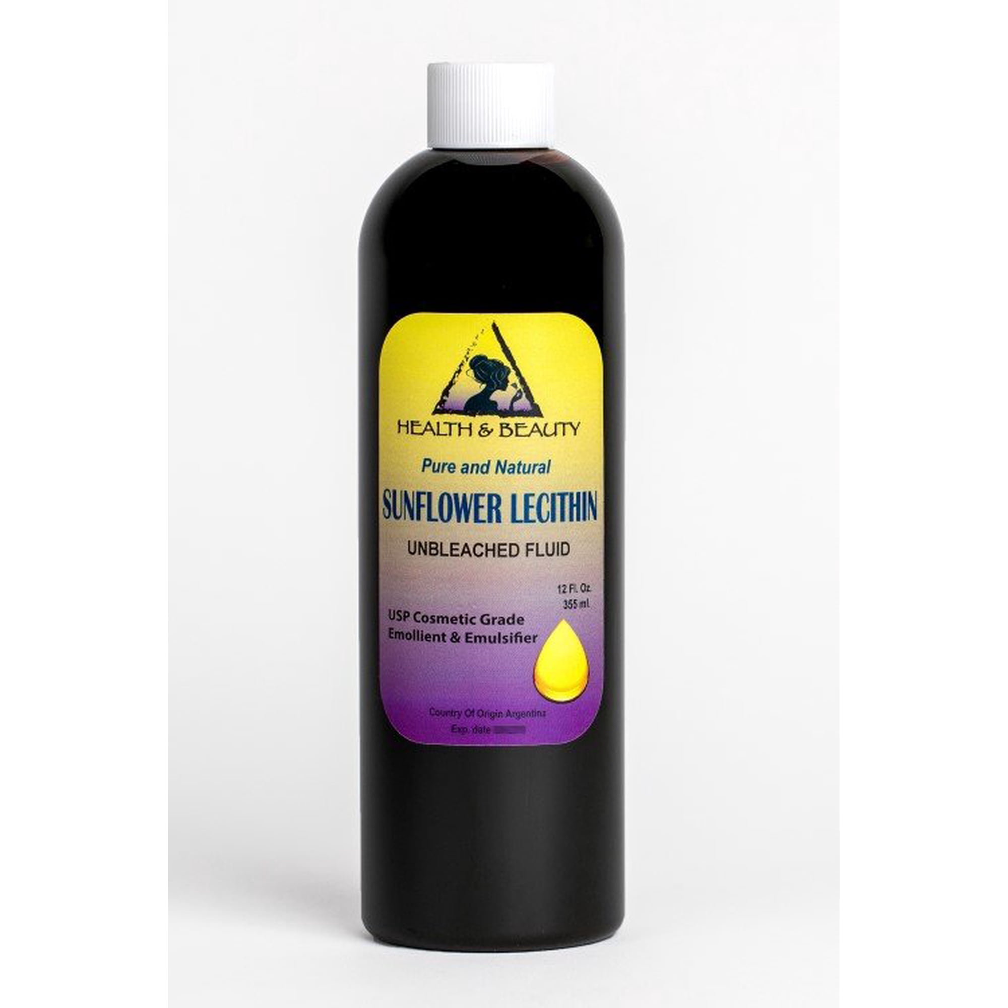 Lecithin sunflower unbleached fluid liquid emulsifier emollient