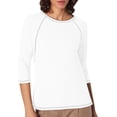 thumbnail image 1 of JIRNDf Chemises pour Femmes Hauts d'Été Tendance Manches Longues Col Rond Drôle Squelette Imprimé Coupe Ajustée T-Shirt Tunique T-Shirt pour Femmes Blouse Décontractée Blanc TTG, 1 of 5
