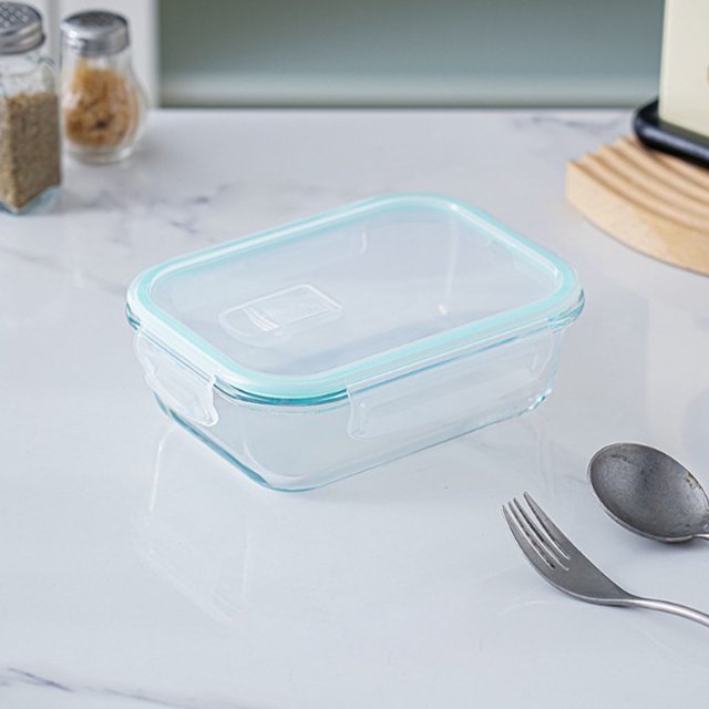 Birdeem Glass Lunch Box, Microwave Safe Bento Container for Meal Prep, 40oz BPA-Free Food Storage with Lids, Airtight Office & School Heated Food Container
