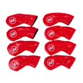 thumbnail image 3 of Siruishop 8Pcs Golf Iron Club Head Covers Embroidery Golfer Gift with Degree Protector Red, 3 of 8